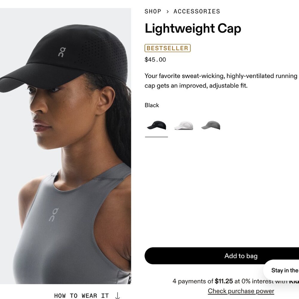 [Brand New] On Running Lightweight Cap Navy
